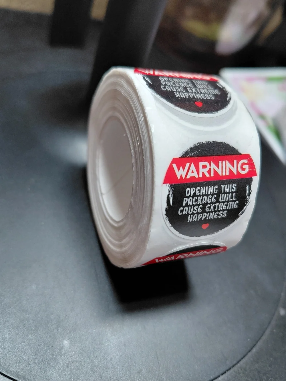 500ct. Warning Red/Black Waterproof/Bonus 3 Random Polymailers/Sz. 1
